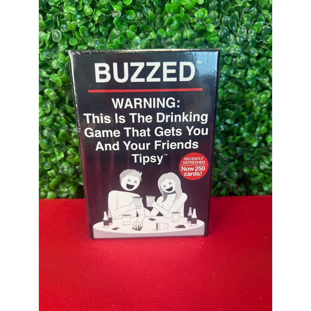 New Buzzed Drinking Card Game 250 Cards New & Sealed Adult Party Game Night Gift